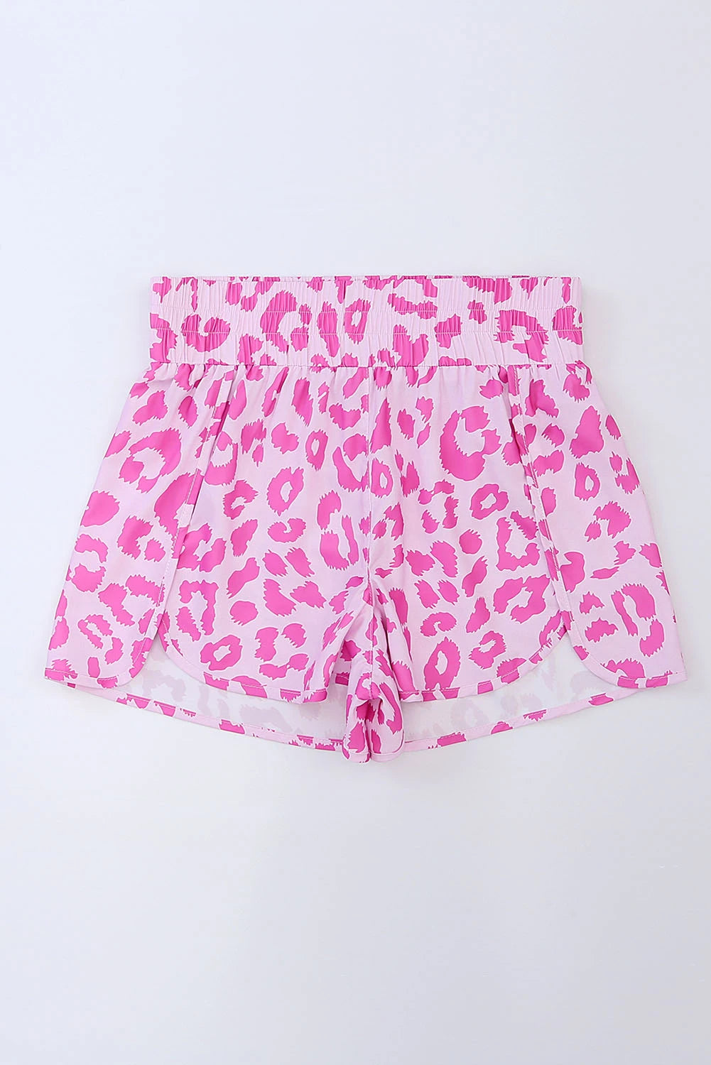 Pink Leopard Athletic Shorts