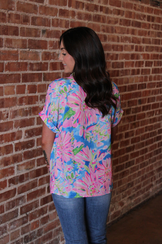 Sunny Day Floral Blouse