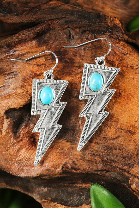 Turquoise Lightning Earrings