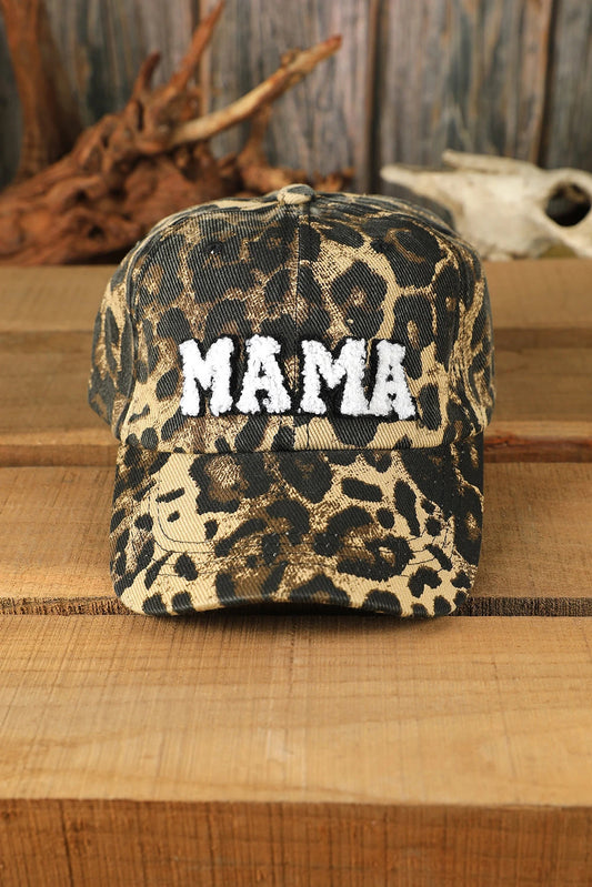 Leopard Mama Embroidered Baseball Cap